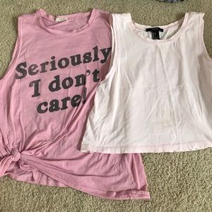 Forever 21 pink tank top bundle